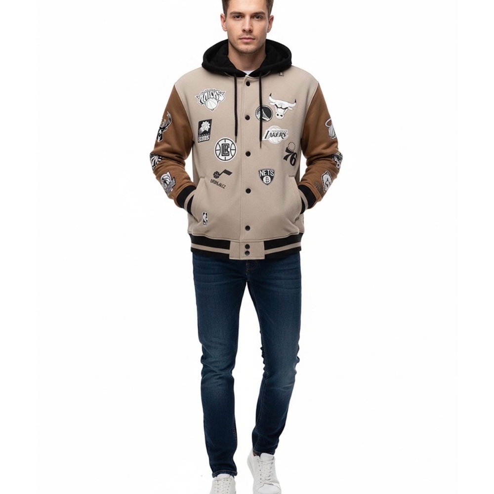 Men's Hollister NBA Snapfront Hoodie, S